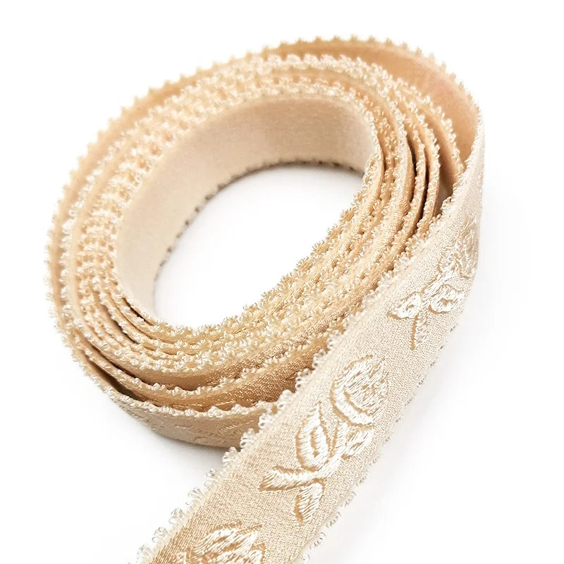 Manufacturer Custom Skin Color Webbing Shoulder Strap Jacquard Elastic Band for Clothing