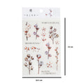 1sheet/pack Pretty Flower Series Rose Cherry Blossom Stickers Waterproof Scrapbooking Sticker Student Favor Photo Decor