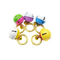 DIY Colorful Pet Dog Metal Round Bell Pendants for Accessories Dog Necklace