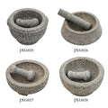 Hot Selling Jin Star Eco-Friendly Large Unpolished Stone Granite Bowl Pestle for Maximum Friction Shearing Grinding Herb Spice