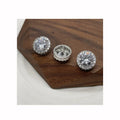 High Quality 13m Round Full With Zircon Rhinestones Copper Plating Combination Garment Buttons Shirt Clothes Decorative Button