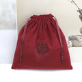 Custom Logo Printing Large Red Velvet Hair Dryer Packaging Dust Bag Soft Wedding Party Favor Gift Storage Drawstring Dust Pouch