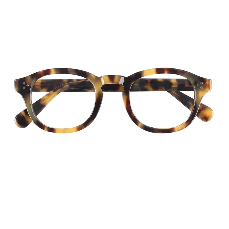Retro Anti Myopia Ultra Thin Acetate Blue Light Blocking Optical Glasses