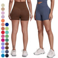 No Front Seam Butt Lift Hot Shorts Cross V Waistband Running Sports Shorts Short Gym Fitness Leggings Yoga Shorts for Women