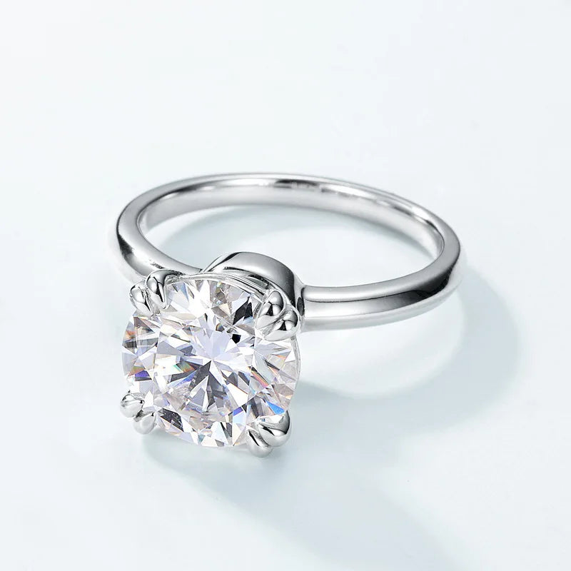 1ct Moissanite Rings Sterling 925 Silver Engagement Moissanite Wedding Rings Diamond Moissanite Ring
