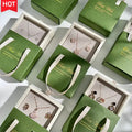 Customized Exquisite Fashion Gift Box Earring Ring Bracelet Necklace Packaging Box with Handle Drawer Embossing UV Coating
