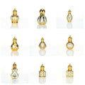 6ml 10ml 12ml Golden Roller Bottle Empty Refillable Mini Perfume Bottle Luxury Roller Essential Oil Bottle