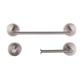 Self Adhesive Towel bar Kit 3 Pieces Bathroom Hardware Set Stainless Steel Bathroom Accessories Kit