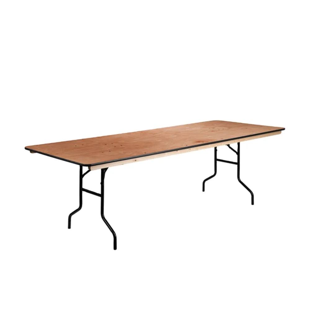 Wholesale Rectangular Wood Folding Banquet Table Long Buffet Table for Wedding Party Hotel Conference Event Furniture