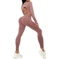 Hot Selling Short Sleeves Woman Gym Sand Washing Seamless Sports Outfit Quick Dry Running Leggings Yoga Set Washer Yoga Set