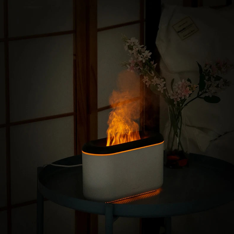 Customized Aromatherapy Home Essentials Portable Room Scent Electronic air Essential Oil Aromas Diffuser Flame Humidifier