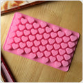 Silicone Diamond Heart Shape Baking Cake Mousses Mold Digital Alphabet Chocolate Mold Hammer Set for Valentine Mini Wooden Party