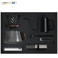 Hot Sale Customable LOGO Pour Over Coffee Maker Grinder Pot Table Gifts Coffee Set with 100% High Premium Gift Box Packaging