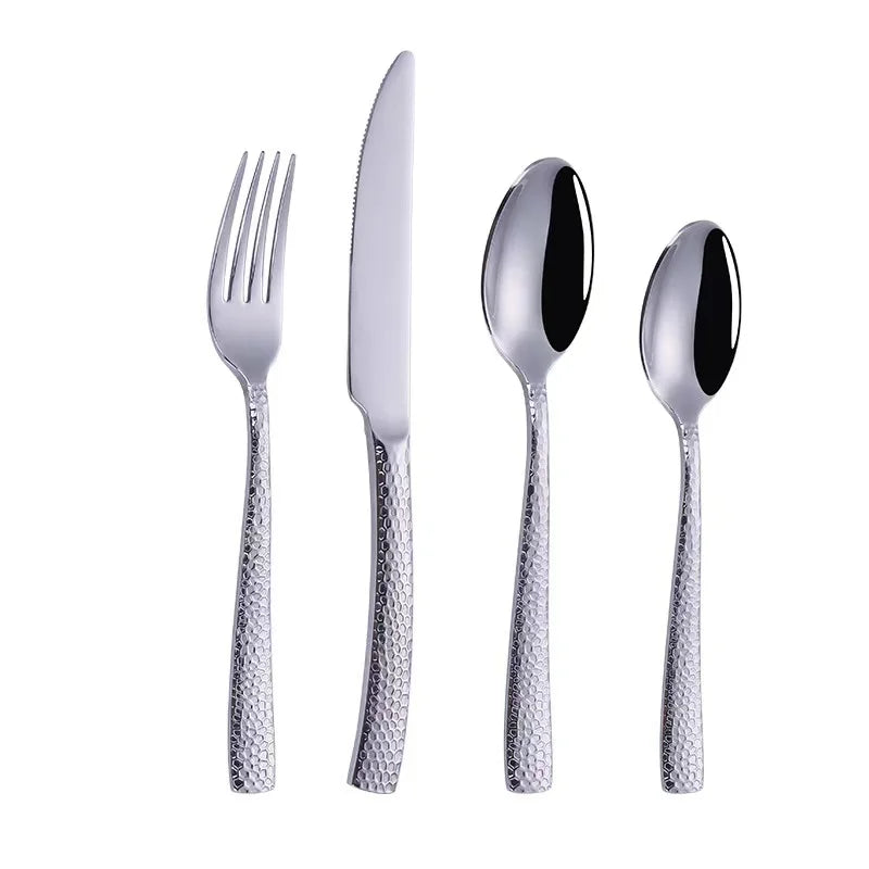 New Design Flatware Cutlery Set Stainless Steel 18/10 Silverware With Box