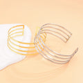 Fashion Silver Gold Plated Sample Armlet Open Bangle Bracelet Armband Wide Bracelet
