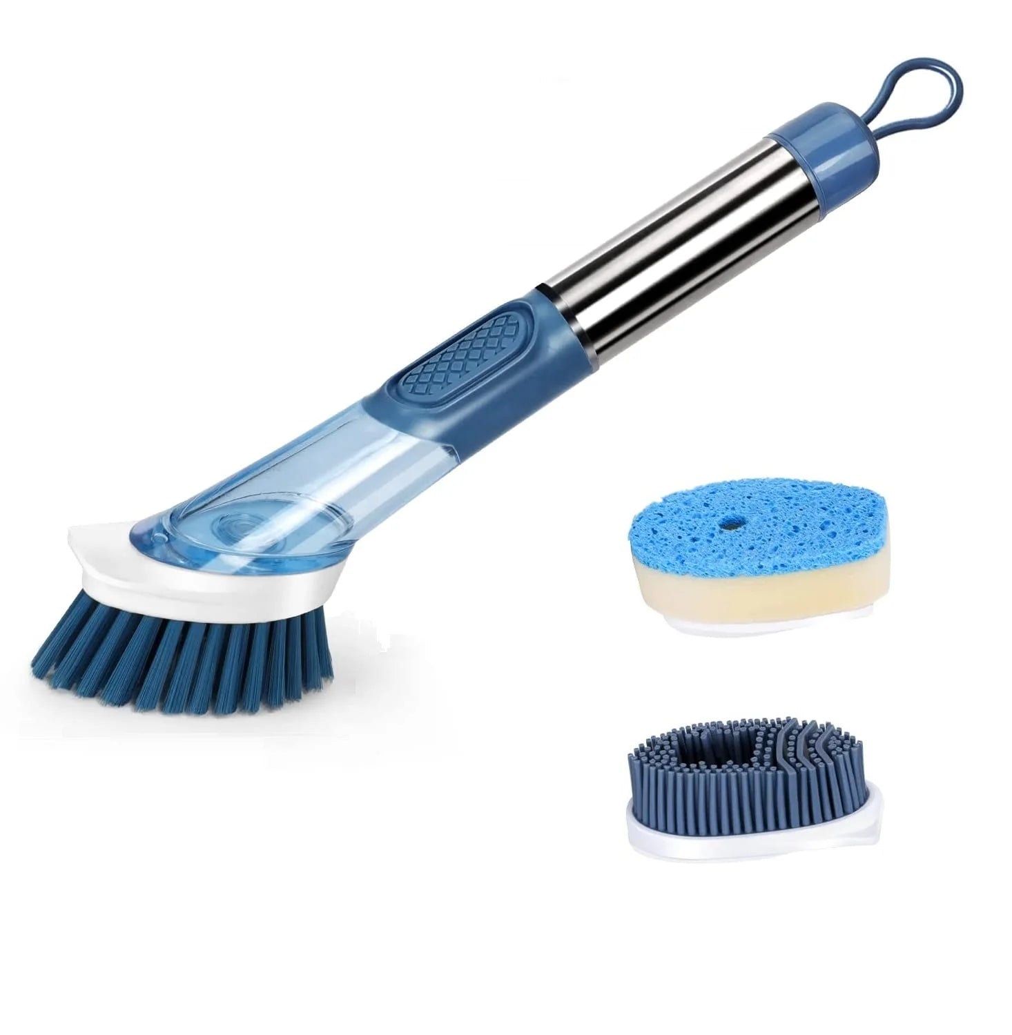 Factory Price Plastic Soap Dispenser Dish Brush with Nylon Bristle Kitchen Dish Wash Brush with Liquid