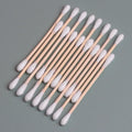 100pcs Wooden Cotton Swabs Double-Tipped Multipurpose Safety Nose Ear Cleaning Buds Stick Dust-Free Sterile Makeup Cosmetic