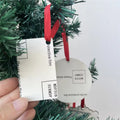 MDFSUB Custom Personalized Home Decoration Sublimation Pendant Sublimation Blank Mdf Ornaments for Holiday