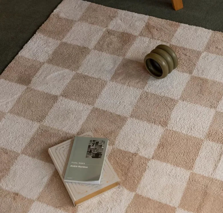 INS Style Simple Model Machine Made Tufted Non-Slip Carpet for Bedroom Living Room & Bathroom