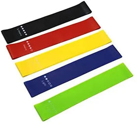 5 Colors Fitness Pilates Hip Circle Sport Training Yoga Elastic Booty Resistance Band Set