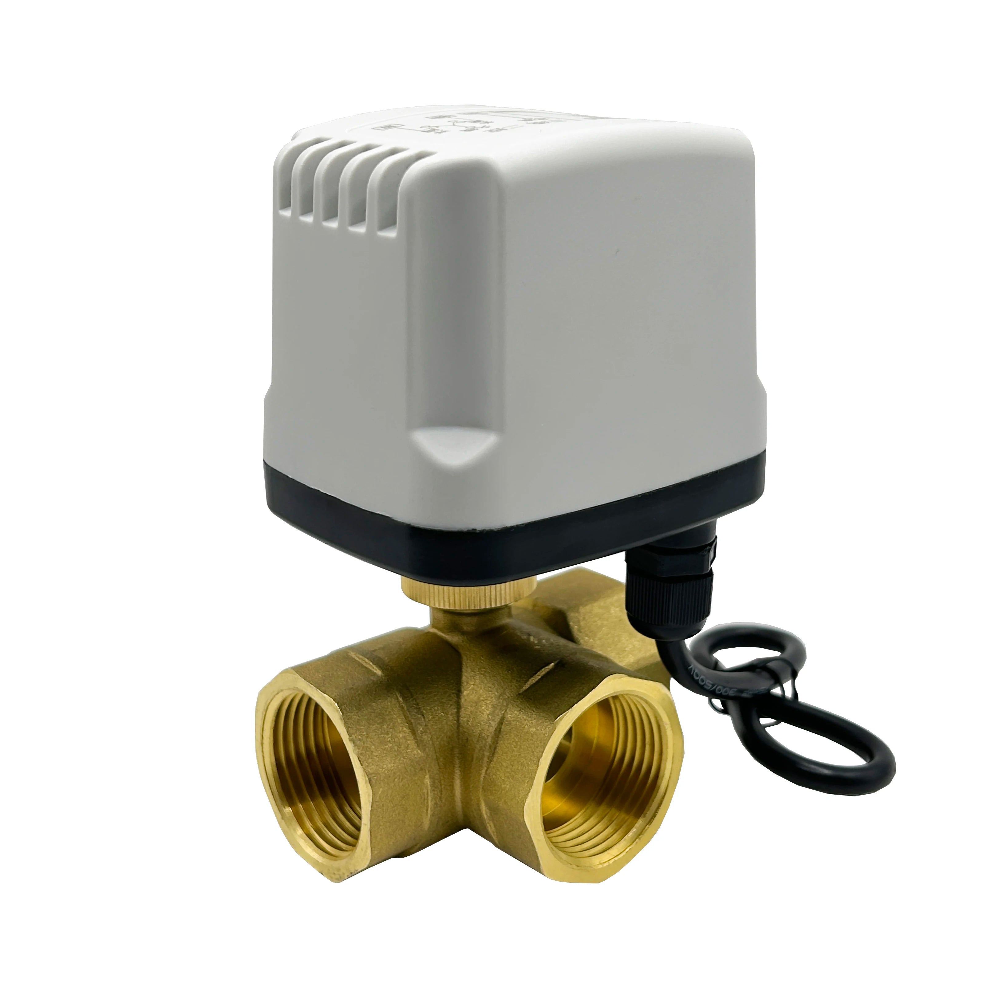 1/2inch to 2inch IP65 Waterproof Motorized Ball Valve L/T Type 3-Wire 2-Control Ball Valve  for Water 220V 12V 24V Options