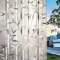 Bamboo Window Film Stained Glass Film Frosted Privacy Window Decal Decorative Window Cling