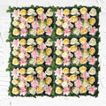 Wedding Stage Backdrop Rolled Flower Wall Silk Flower Cloth Silk Structure Material Artificial Flowers Wall for Home Wall Decor