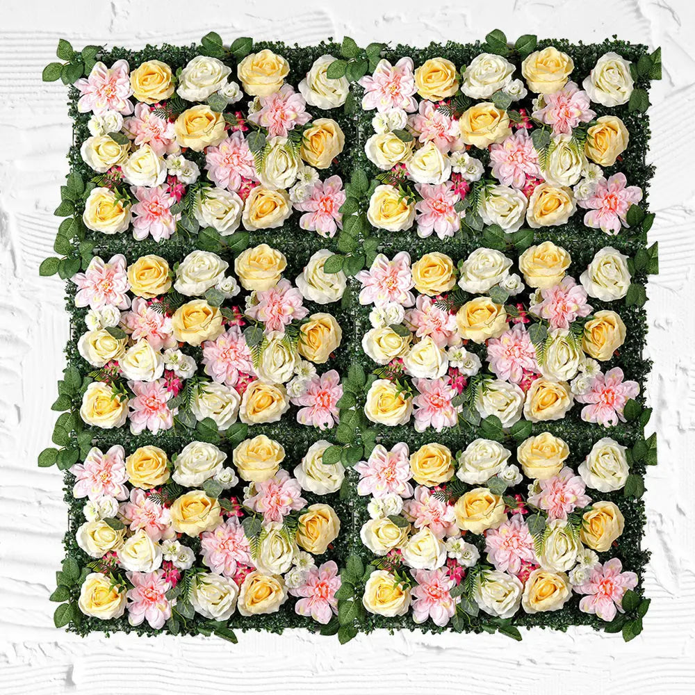 Wedding Stage Backdrop Rolled Flower Wall Silk Flower Cloth Silk Structure Material Artificial Flowers Wall for Home Wall Decor