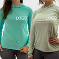 High Performance 100% Polyester Long Sleeve Women's Hooded Fishing Shirt UV Protection Moisture Wicking Waterproof for Outdoor