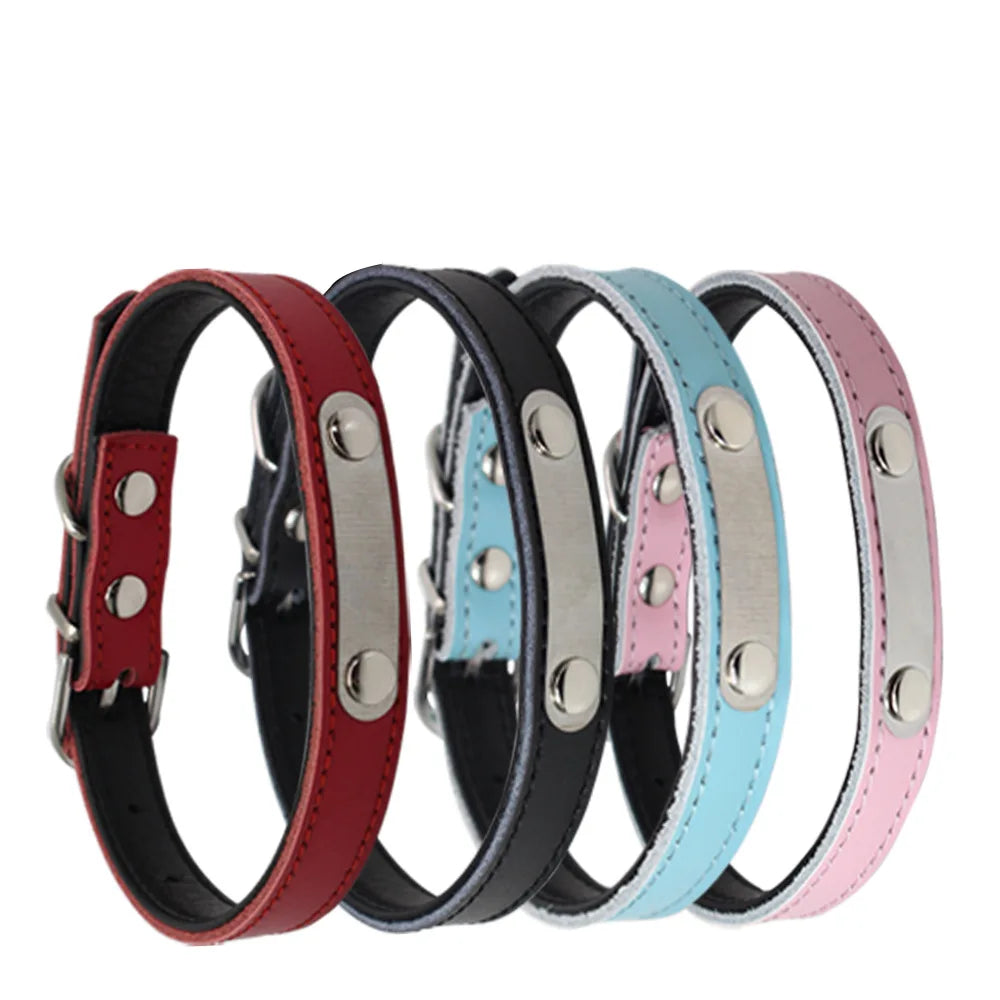Wholesale High Quality Laser Engravable Leather Dog Collar