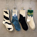 Whale Fashion Trend Socks Designer AB Women Girl School Socks Cotton Letter Colorful Comfortable Crew Socks
