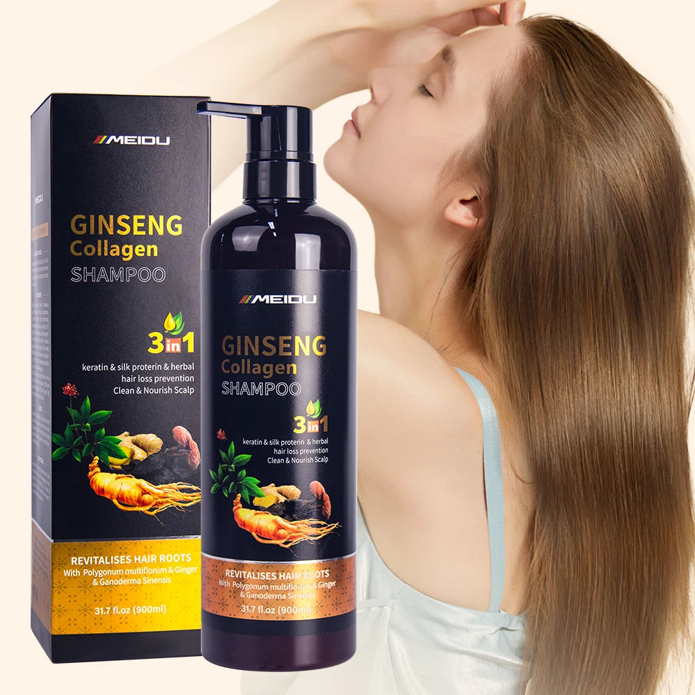 MEIDU Collage Ginseng Protein Meidu Manufacturer Best Treatment Wholesale Keratin Shampoo Hair Care Set MegaBDM