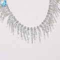 Bling Bling Rhinestone Chain Fringe Tassel for Wedding Dress Fashion Decoration Crystal Trimming