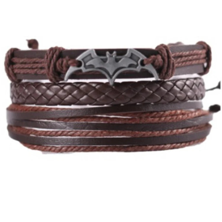BMZ 2026 Multi Layers Wrap Cuff Leather Bracelet