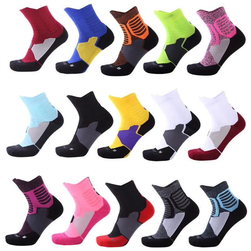 Cmax Oem Crew Women Sport Socks Custom Logo Cotton Athletic Cycling Socks Gym Workout Terry Sport Sox Crew Sock