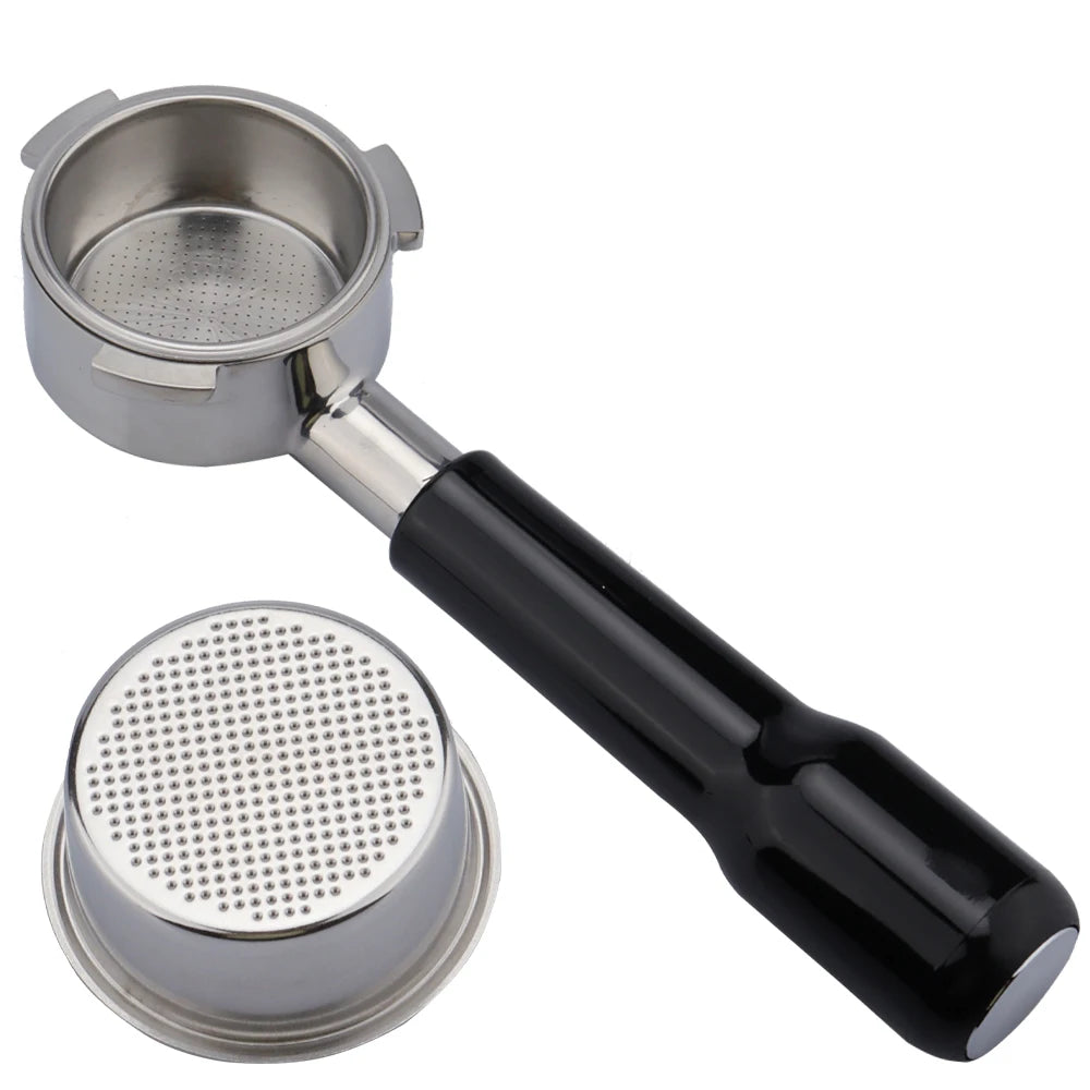51mm 3 Ears 304 Stainless Steel Bottomless Coffee Portafilter Head 51mm Slim Type Replaceable Coffee Portafilter for EC680/EC685