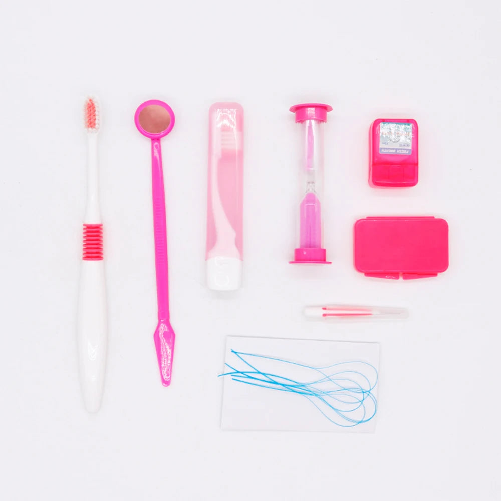 Portable 8 in 1 Travel Dental Orthodontic Hygiene Oral Cleaning Set