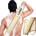 Custom Logo Back Scrubber Label Exfoliating Loofah Sponge Back Luffa Scrubber Exfoliating Sponge for Shower Bath Scrubber
