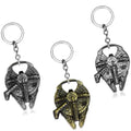 HXY Modern Movie Star Iron Metal Keyring Bottle Opener Starwars Beer Opener Eco-Friendly for Gift Featuring Wars Characters