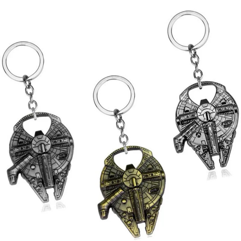 HXY Modern Movie Star Iron Metal Keyring Bottle Opener Starwars Beer Opener Eco-Friendly for Gift Featuring Wars Characters