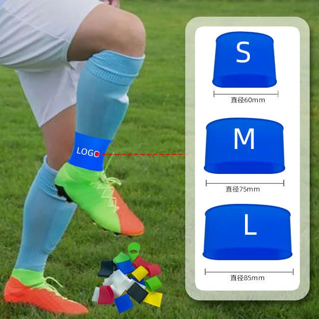 Wholesale Anti Slip Silicone Shin Guards Strap 3 Sizes for Men Women Adults and Kids Leg Guards Strap