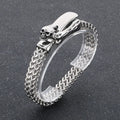 Luxury High Polished Double Layer Wheat Chain Bracelets Mens Charm Stainless Steel Skull Bracelet for Men Jewelry Gift