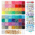 2024 Latest 56 Color 14420 Polymer Clay Hei Shi Flat Round Clay Handmade Kit DIY Jewelry Making Kit