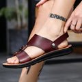 New Men's Casual Summer Spring Fisherman Outdoor Beach Sandals Slip-On Microfiber Leather Upper Soft Sole Anti-Slip Hard-Wearing MegaBDM