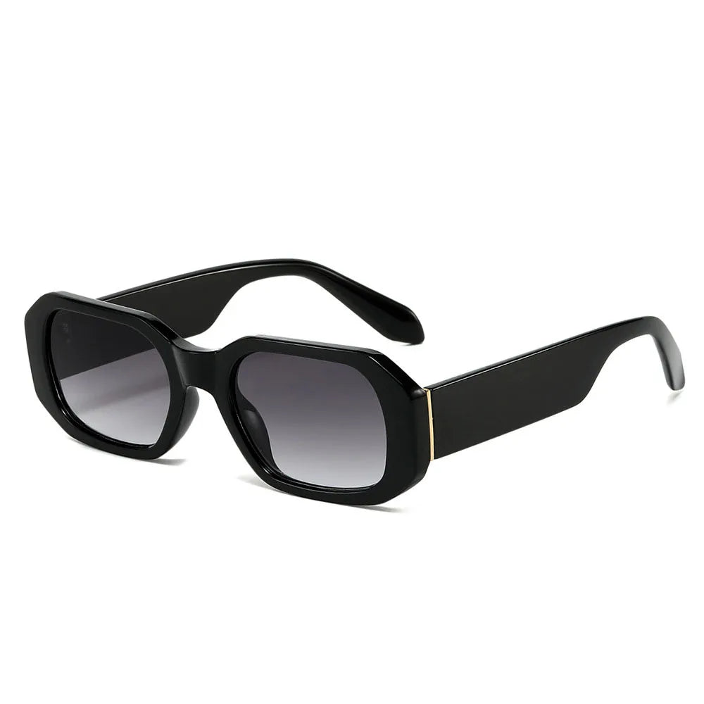 Fashion Big Frame Oversized Square Women Jelly Color Sunglasses Retro Wide Legs Men Gradient Shades Sun Glasses