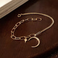 Hot Sale 18K Real Solid Gold Natural Diamond Moon Mesh Tennis Hypoallergenic Bracelet Fine Jewelry Diamond Bracelets Bangles