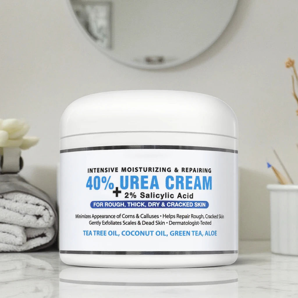 Wholesale Private Label 40% Urea Organic Whitening Foot Cream Gel Salt Adults Heel Care Hand Foot Repair Moisturizing Peel Crack