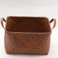 Wholesale Large Capacity Advanced Imitated Rattan Woven Hand-woven Storage Basket Retro Picnic Basket