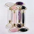 Huiying Wholesale Double Facial Natural Stone Certified for Skincare Stones Gem Roller Head