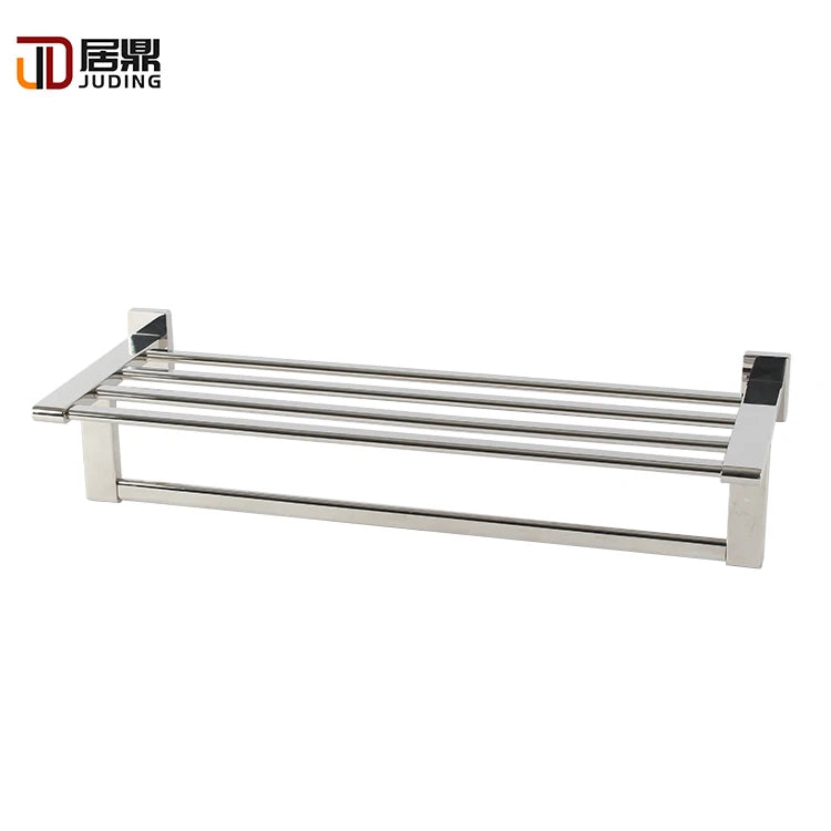 New Arrival Single Layer Wall-Mounted 304 Stainless Steel 60cm Modern Design Towel Rack Home & Hotel Bathroom Accessories